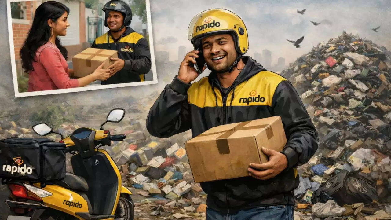 डिलीवरी सेवा का अनोखा मामला: कचरा पहुंचाने की कहानी