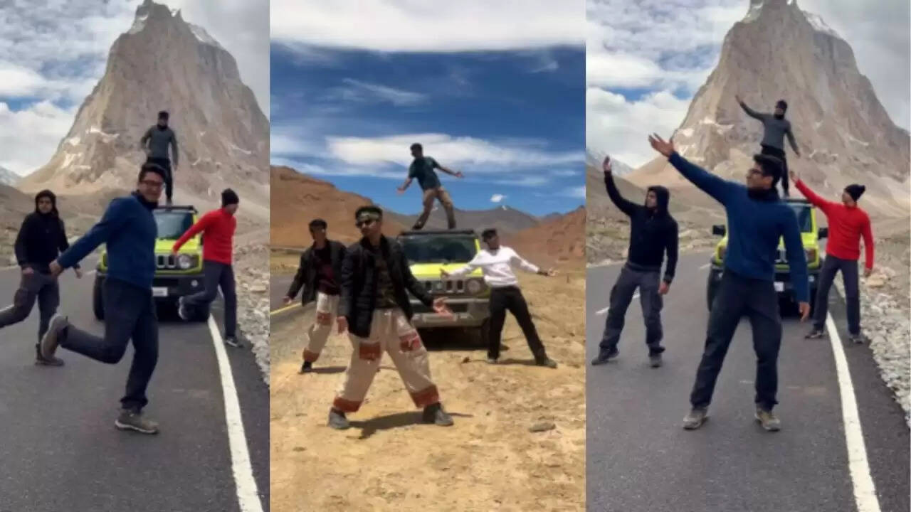 लद्दाख में शाहरुख खान के फैंस का 'छैया छैया' पर धमाल