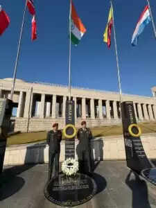 दक्षिण कोरिया में भारतीय सैनिकों को श्रद्धांजलि