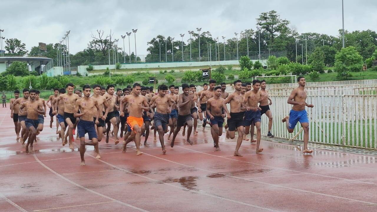 सेना भर्ती रैली के सातवें दिन 1040 युवाओं ने दिखाया दमखम