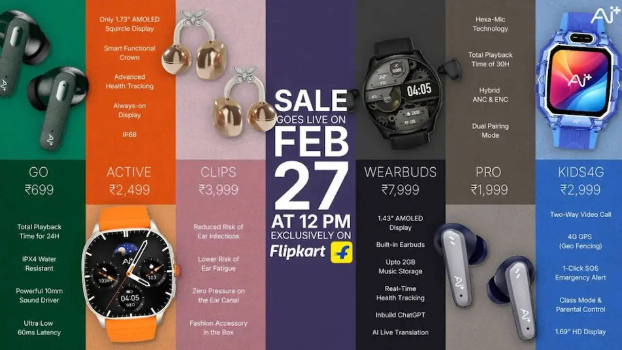 AI+ ने भारत में नए NovaPods और NovaWatch स्मार्टवॉच का किया लॉन्च