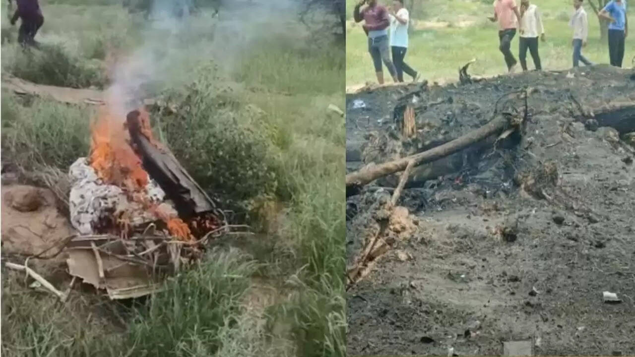 राजस्थान में वायुसेना का जगुआर ट्रेनर विमान दुर्घटनाग्रस्त, दोनों पायलटों की मौत