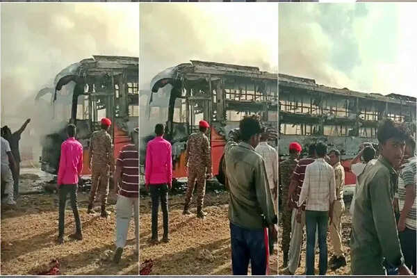 जोधपुर में बस में आग लगने से 15 यात्री झुलसे