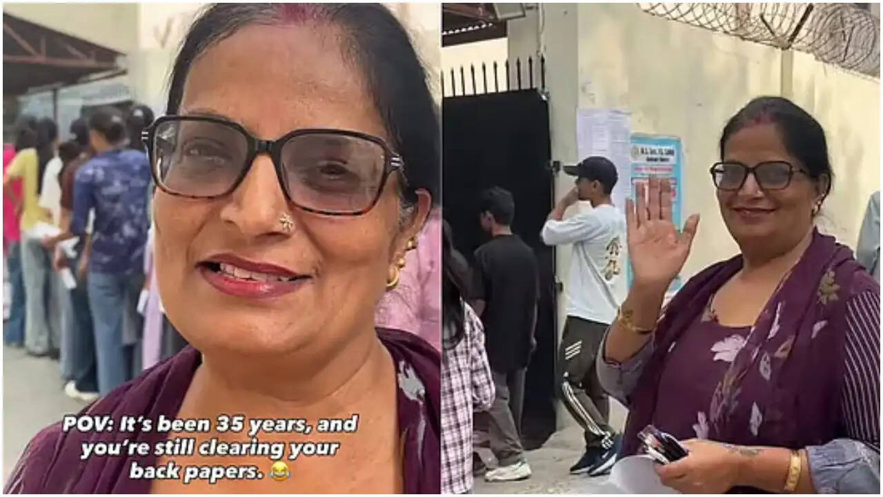 50 साल की महिला ने 35 साल बाद कॉलेज में एग्जाम देकर दी प्रेरणा