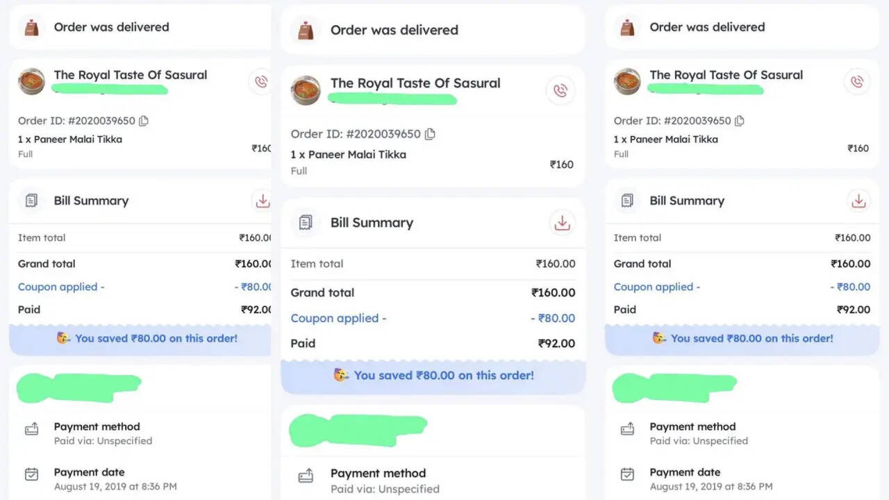 क्या Zomato का पुराना बिल आपको याद दिलाता है सस्ती फूड डिलीवरी के दिन?