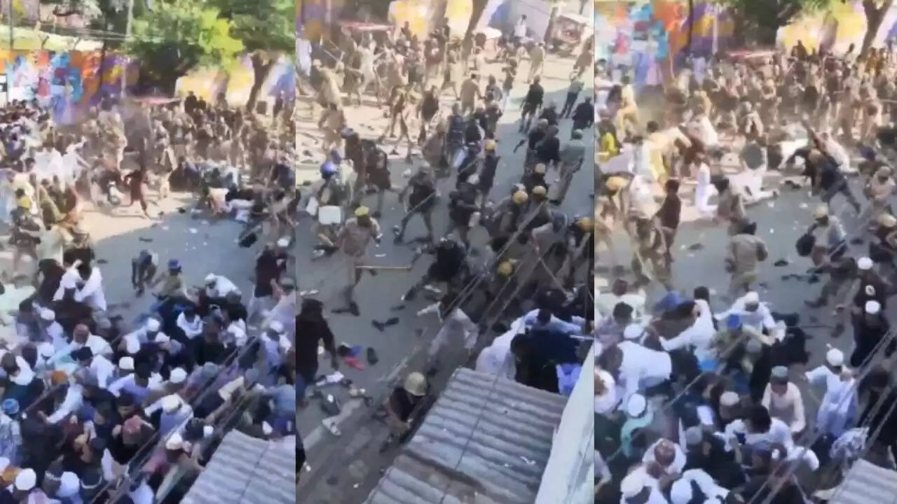 बरेली में 'आई लव मोहम्मद' बैनर विवाद के बाद पुलिस ने किया लाठीचार्ज