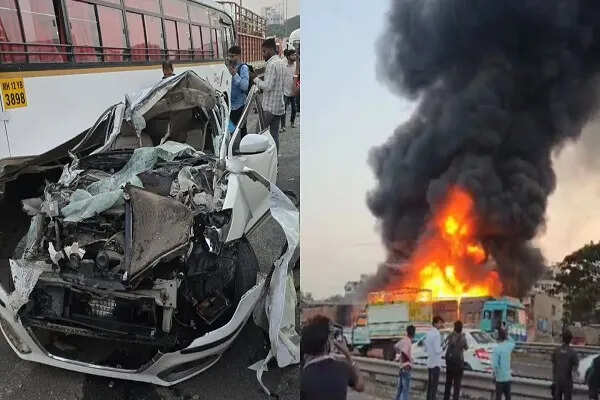पुणे में भीषण सड़क दुर्घटना, 8 लोगों की जान गई