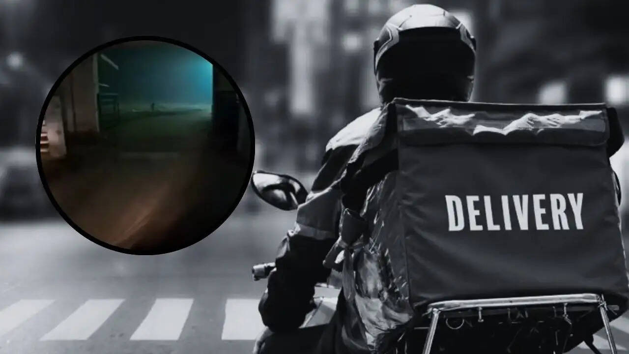 डिलीवरी एजेंट का कब्रिस्तान में जाने से इनकार, वायरल वीडियो ने मचाई हलचल