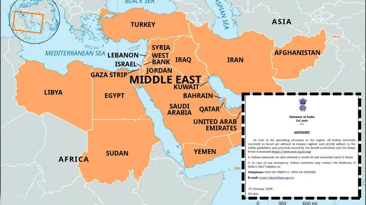 भारत सरकार की इजरायल और ईरान में फंसे नागरिकों के लिए सुरक्षा सलाह