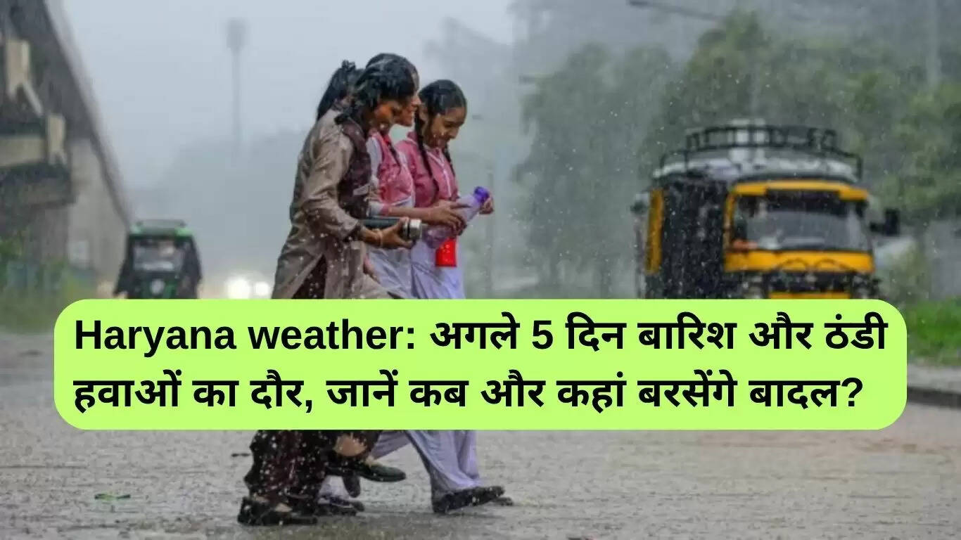 हरियाणा में अगले 5 दिनों में बारिश और ठंडी हवाओं का आगमन
