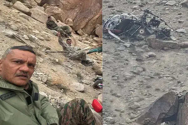 लेह में भारतीय सेना का हेलीकॉप्टर दुर्घटनाग्रस्त, तीन अधिकारी सुरक्षित