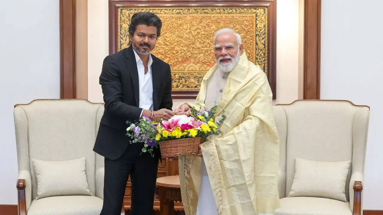 तमिलनाडु के मुख्यमंत्री विजय की पीएम मोदी से पहली मुलाकात