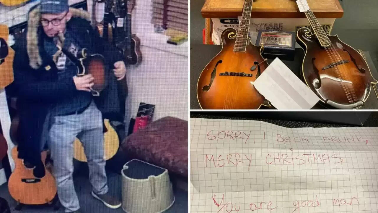 न्यू जर्सी में नशे में चोरी करने वाले चोर ने लौटाए चोरी किए गए मैंडोलिन
