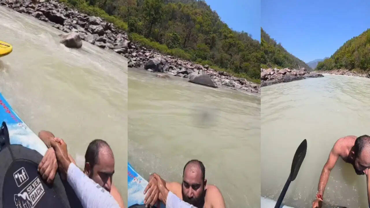 ऋषिकेश में राफ्टिंग गाइड ने बचाई पर्यटक की जान, वायरल हुआ वीडियो