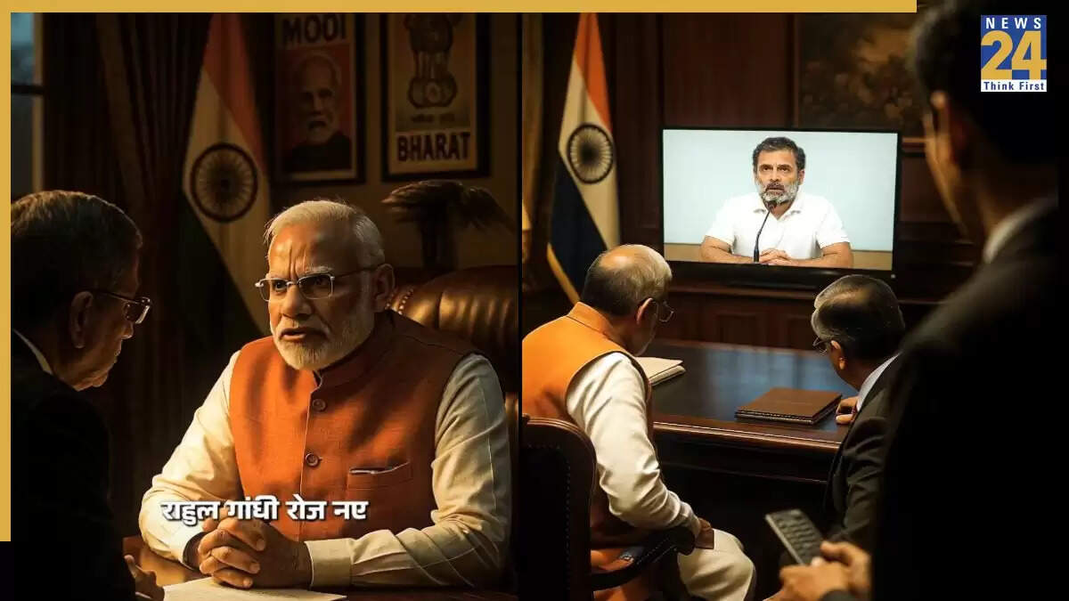 कांग्रेस ने पीएम मोदी का नया AI वीडियो जारी किया, चुनाव आयुक्त के साथ बातचीत का खुलासा