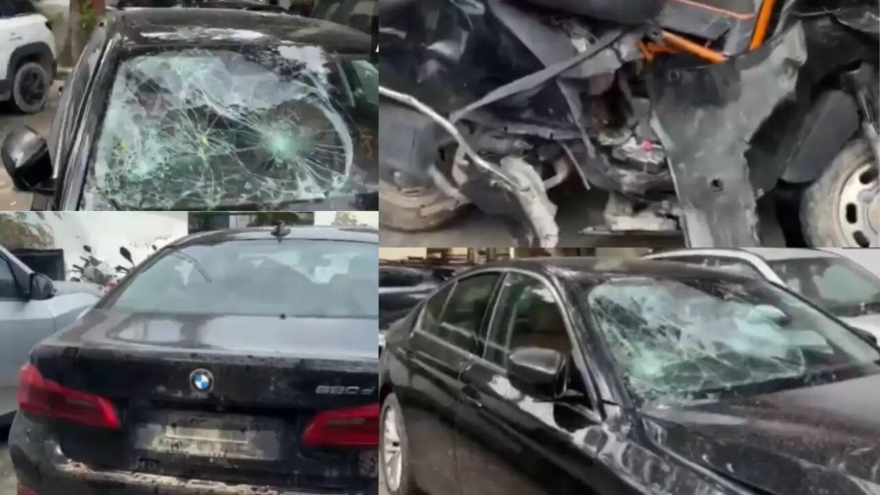 नोएडा में तेज रफ्तार BMW कार से स्कूटी टकराई, 5 साल की बच्ची की मौत