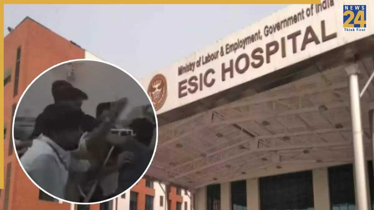 नोएडा के ईएसआई अस्पताल में मरीज और स्टाफ के बीच मारपीट, वीडियो हुआ वायरल