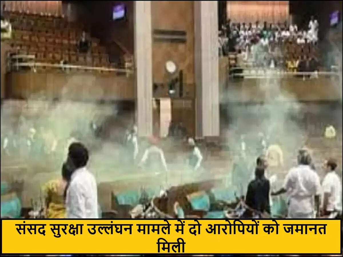 दिल्ली उच्च न्यायालय ने संसद सुरक्षा उल्लंघन मामले में दो आरोपियों को दी जमानत