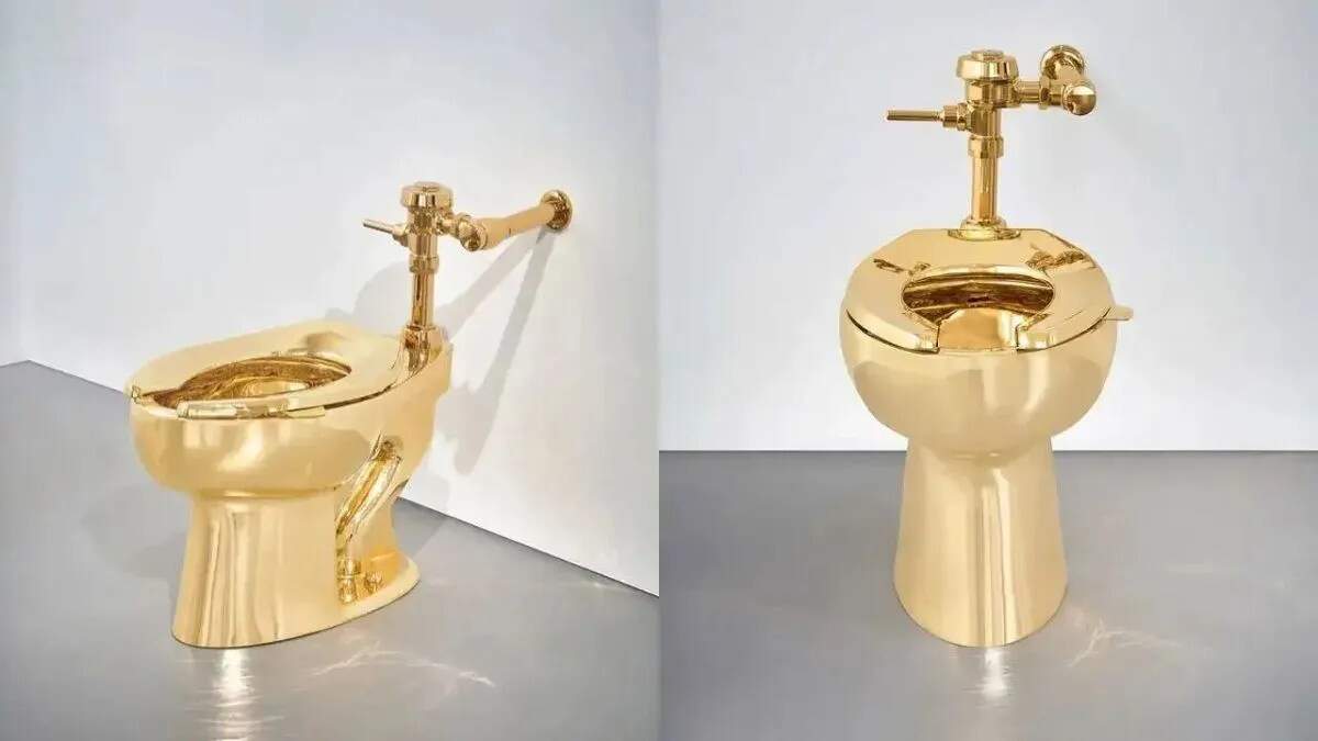 सोने की टॉयलेट सीट की नीलामी: 12 मिलियन डॉलर में बिकी अनोखी कलाकृति