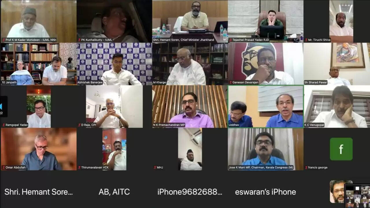 इंडिया ब्लॉक की वर्चुअल बैठक: मानसून सत्र के लिए रणनीति तैयार