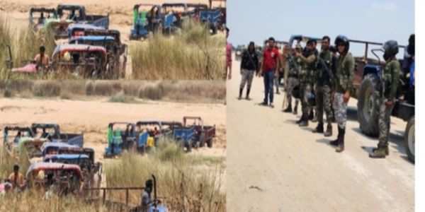 DM-SP takes strict action against sand mafia, 12 tractors seized