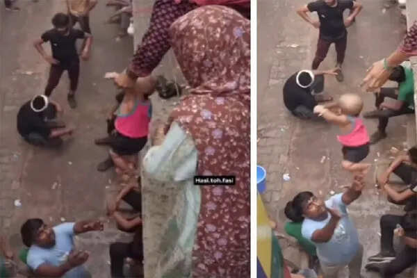 महिला ने छत से बच्चे को फेंका, सोशल मीडिया पर मचा हंगामा