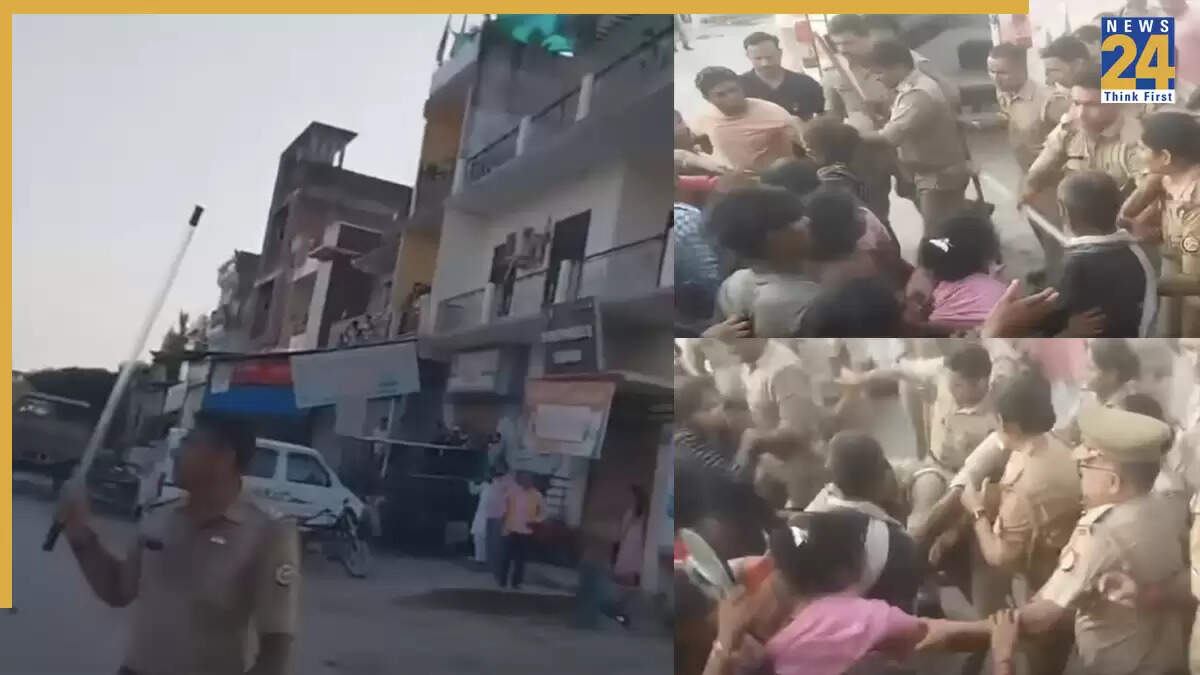 कन्नौज में करंट से युवक की मौत पर महिलाओं का प्रदर्शन, पुलिस पर हमला