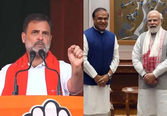 राहुल गांधी का असम चुनावी रैली में हिमंत बिस्वा सरमा पर हमला