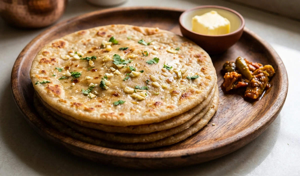 सर्दियों में लहसुन का क्रिस्पी पराठा बनाने की विधि