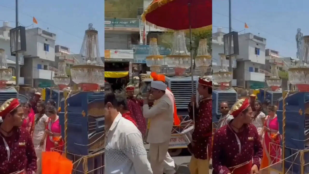 देवास में बारात का अनोखा जुगाड़: कूलर के साथ गर्मी से बचने का तरीका