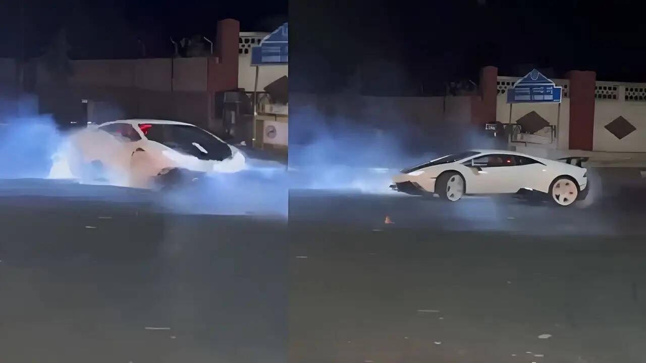 बेंगलुरु में लैंबॉर्गिनी द्वारा खतरनाक स्टंट, पुलिस ने की कार्रवाई