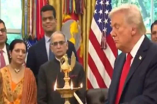 राष्ट्रपति ट्रंप ने व्हाइट हाउस में दीपावली का उत्सव मनाया, पीएम मोदी को दी बधाई