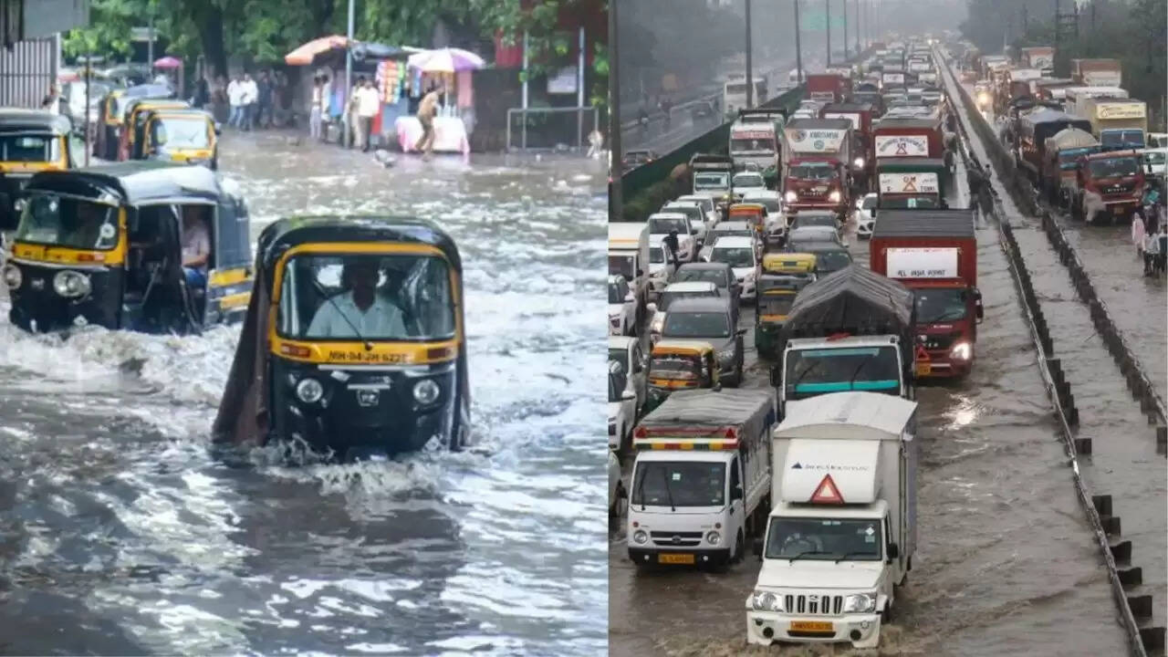 भारत में मानसून की बारिश से जनजीवन प्रभावित, मुंबई में बाढ़ जैसी स्थिति