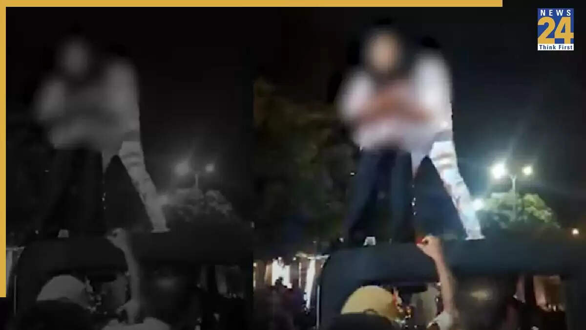 कोटा में प्रेमी जोड़े का पुलिस गाड़ी पर हाई वोल्टेज ड्रामा