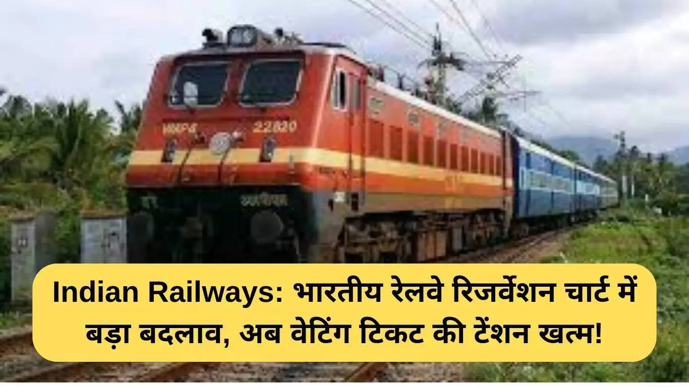 भारतीय रेलवे में नया बदलाव: रिजर्वेशन चार्ट अब 8 घंटे पहले होगा तैयार