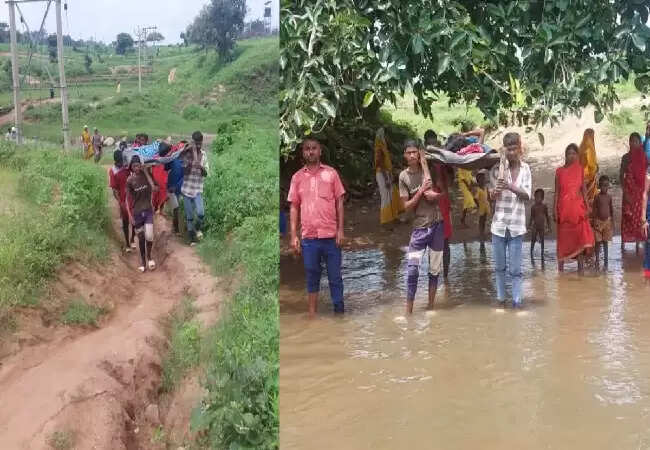 झारखंड में गर्भवती महिला को खाट पर ले जाने की दिल दहला देने वाली घटना