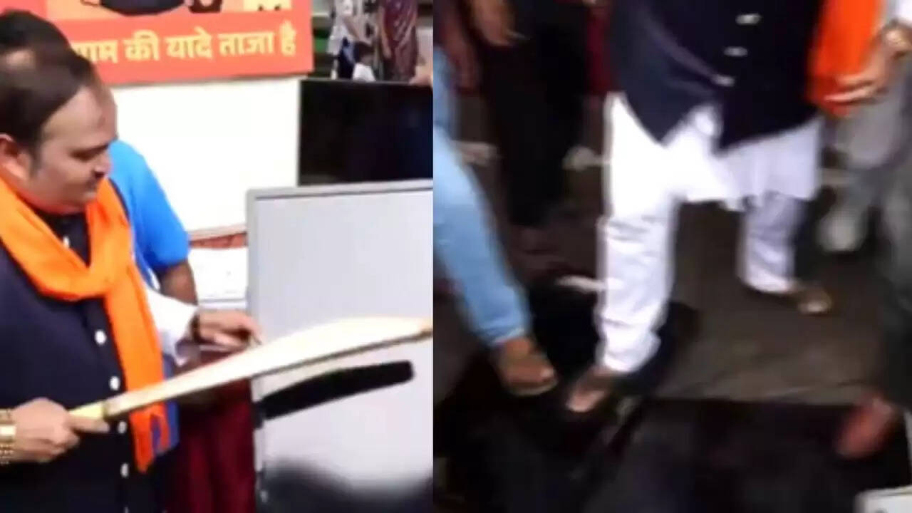 भारत-पाकिस्तान मैच पर शिवसेना का विरोध: आनंद दुबे का प्रदर्शन