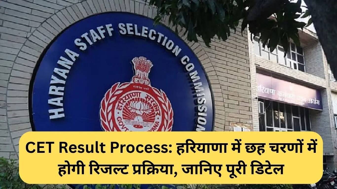 हरियाणा CET परीक्षा परिणाम प्रक्रिया: जानें सभी चरणों के बारे में