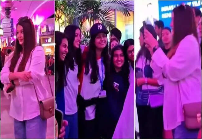 ऐश्वर्या राय बच्चन ने एयरपोर्ट पर आराध्या को दिया सरप्राइज, वीडियो हुआ वायरल