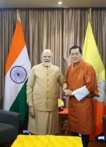 प्रधानमंत्री मोदी और भूटान के ड्रुक ग्यालपो के बीच महत्वपूर्ण बैठक