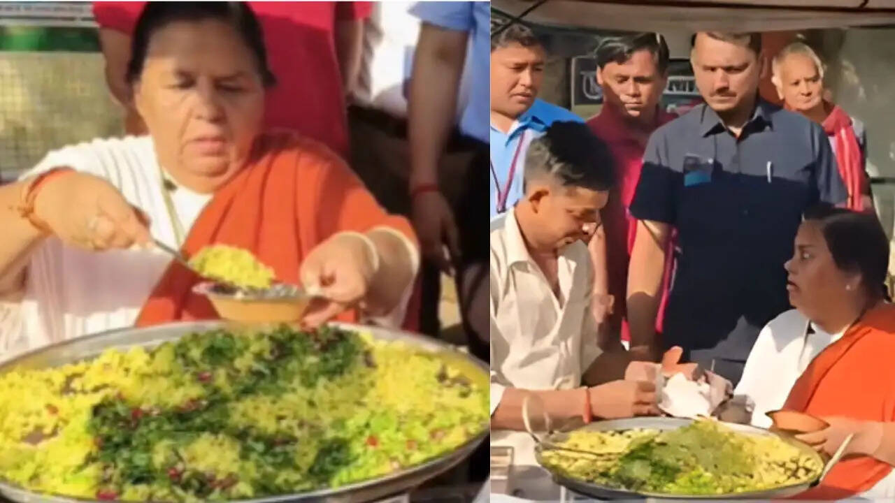 उमा भारती का अनोखा विरोध: टीकमगढ़ में पोहा बेचते हुए नजर आईं