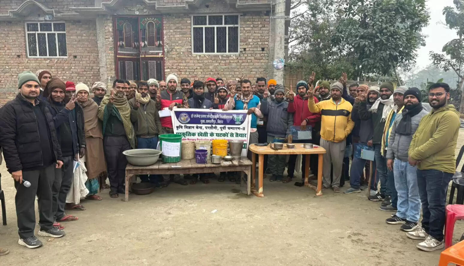 प्राकृतिक खेती को लेकर किसानो को दिया गया तीन दिवसीय प्रशिक्षण