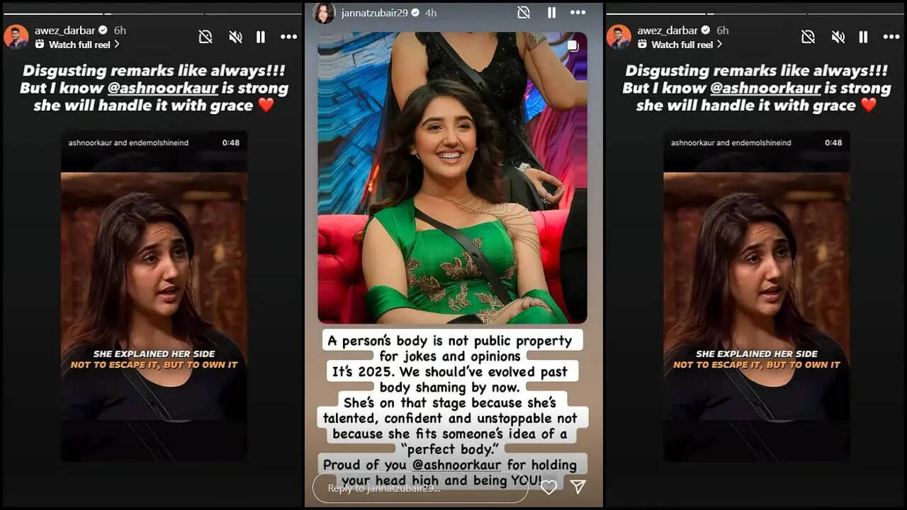 जन्नत जुबैर ने अशनूर कौर के समर्थन में उठाई आवाज, बिग बॉस 19 में बॉडी शेमिंग पर की कड़ी आलोचना