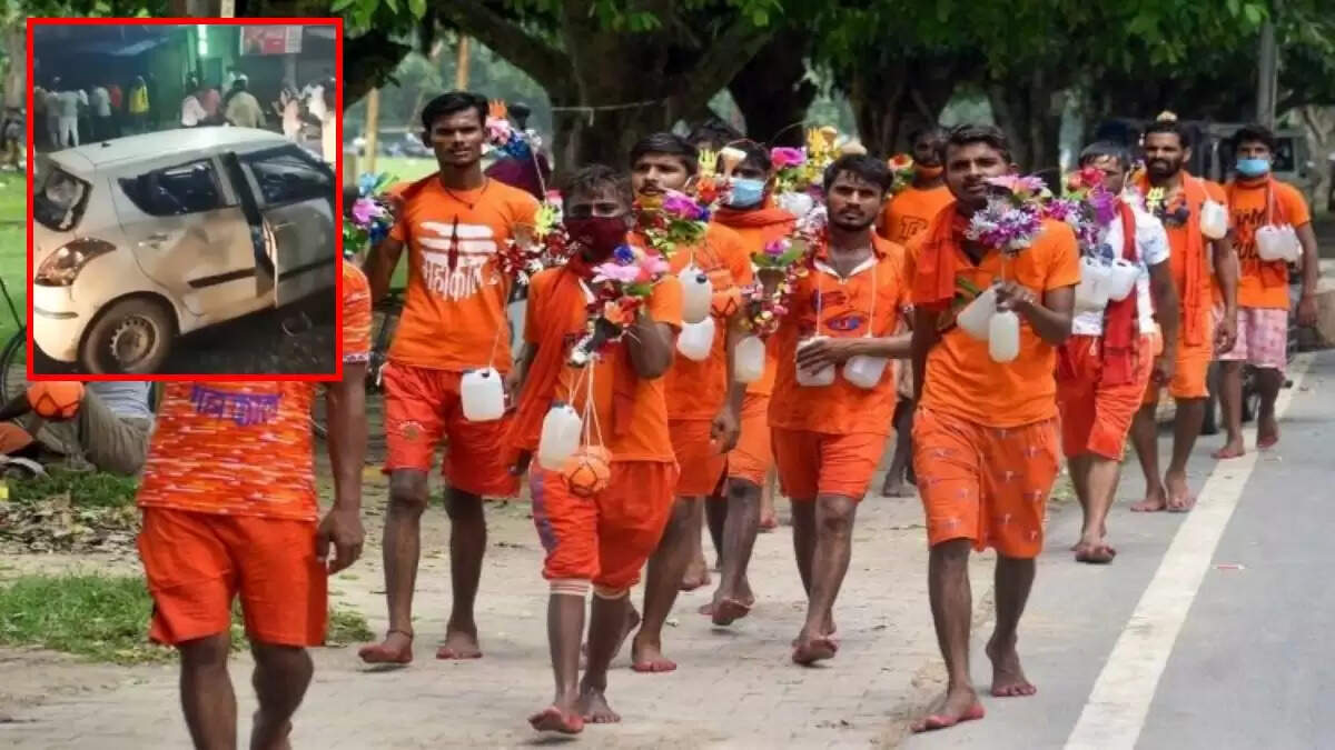 गाजियाबाद में कावड़ियों का हंगामा, कार चालक पर हमला