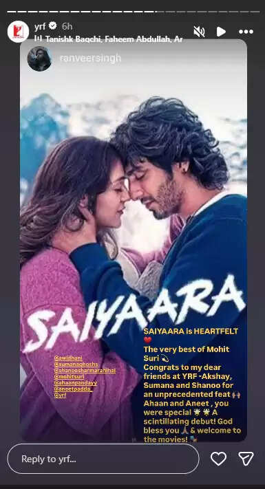 Bollywood Stars Praise 'Saiyaara': Reactions from Celebrities