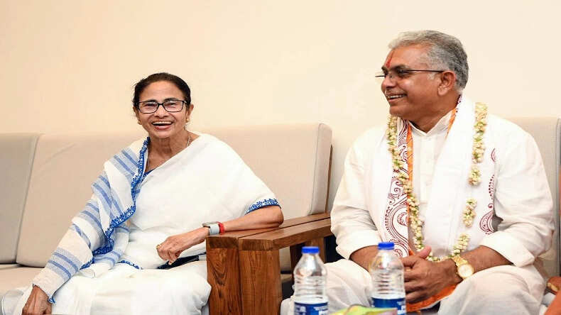 पश्चिम बंगाल में ममता बनर्जी और दिलीप घोष की मुलाकात से बढ़ी सियासी हलचल