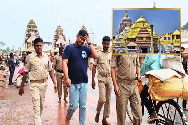 जगन्नाथ मंदिर में सुरक्षा में सेंध: युवक स्पाई कैमरे के साथ पकड़ा गया