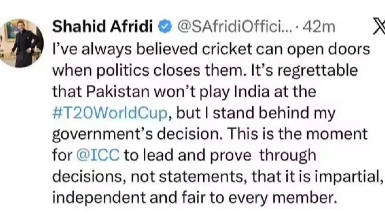 टी20 विश्व कप 2026: पाकिस्तान का भारत के खिलाफ मैच का बॉयकॉट