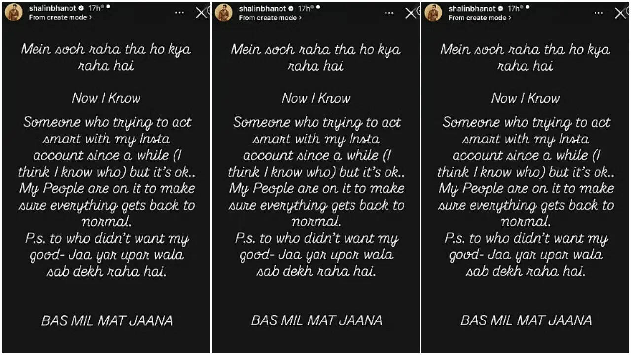 शालीन भनोट का इंस्टाग्राम अकाउंट हैक, फैंस की चिंता बढ़ी