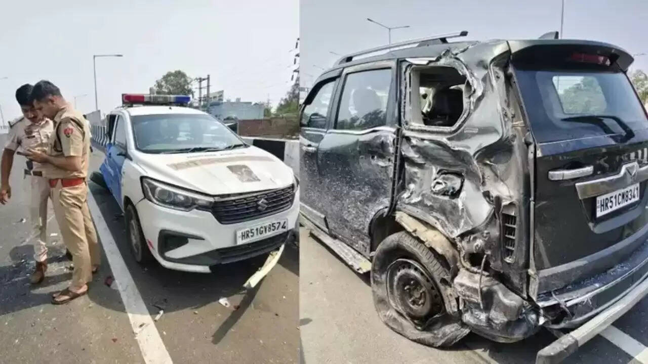 फरीदाबाद में खतरनाक सड़क हादसा: 19 वर्षीय युवती की तेज रफ्तार से पुलिस वाहन को टक्कर